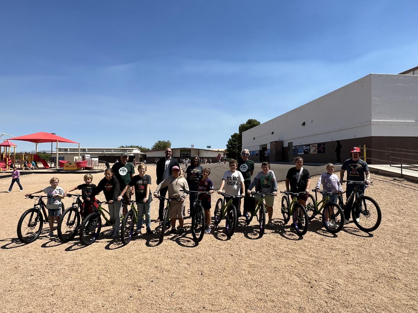 Kids with bikes