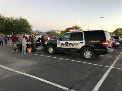 Sheriff unit on Halloween