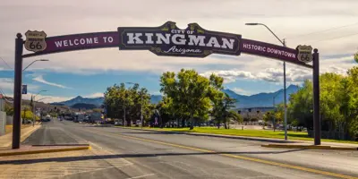 Welcome sign in Kingman