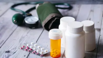 Pills on a table